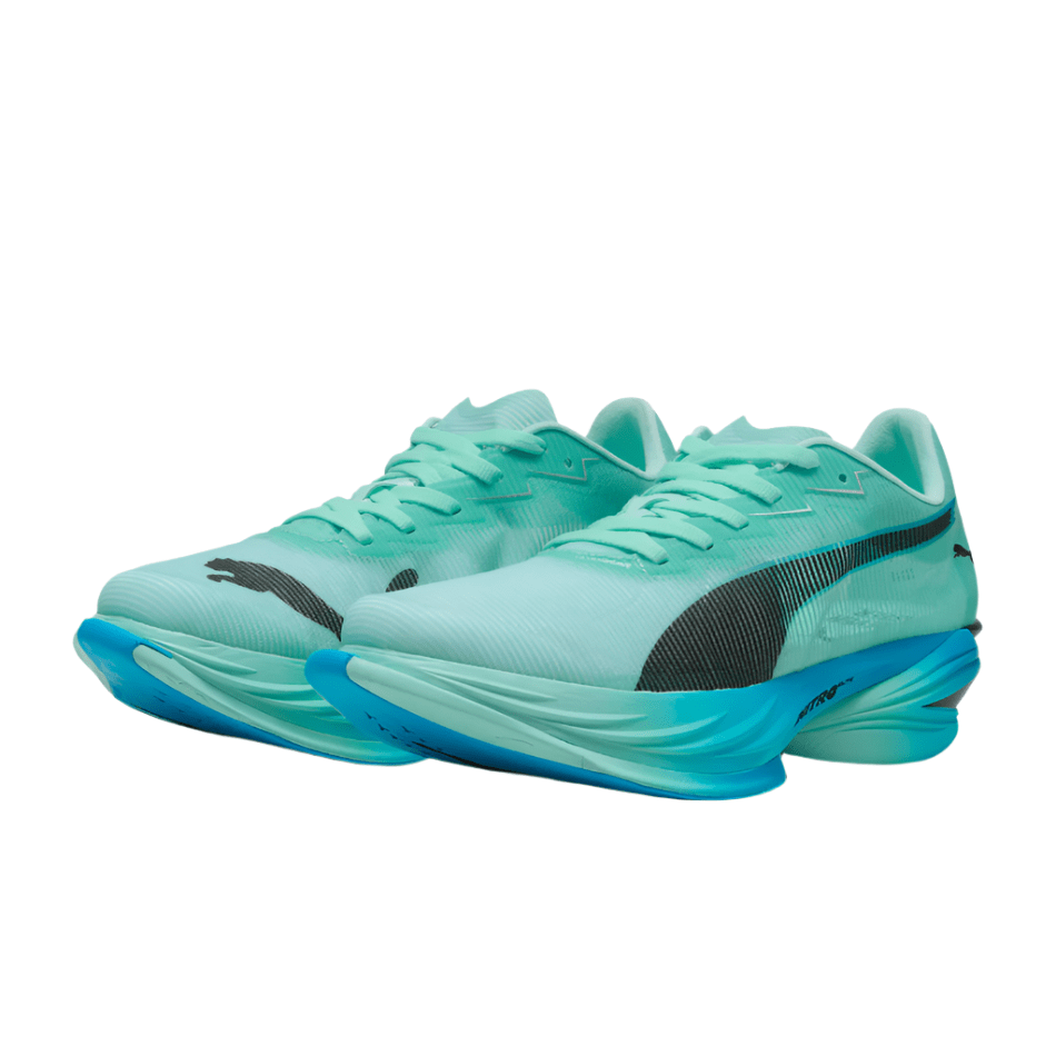 PUMA Shoes Puma Men's Fast-R Nitro Elite 3 Running Shoes in Mint Melt/Speed Blue AW25 - Up and Running