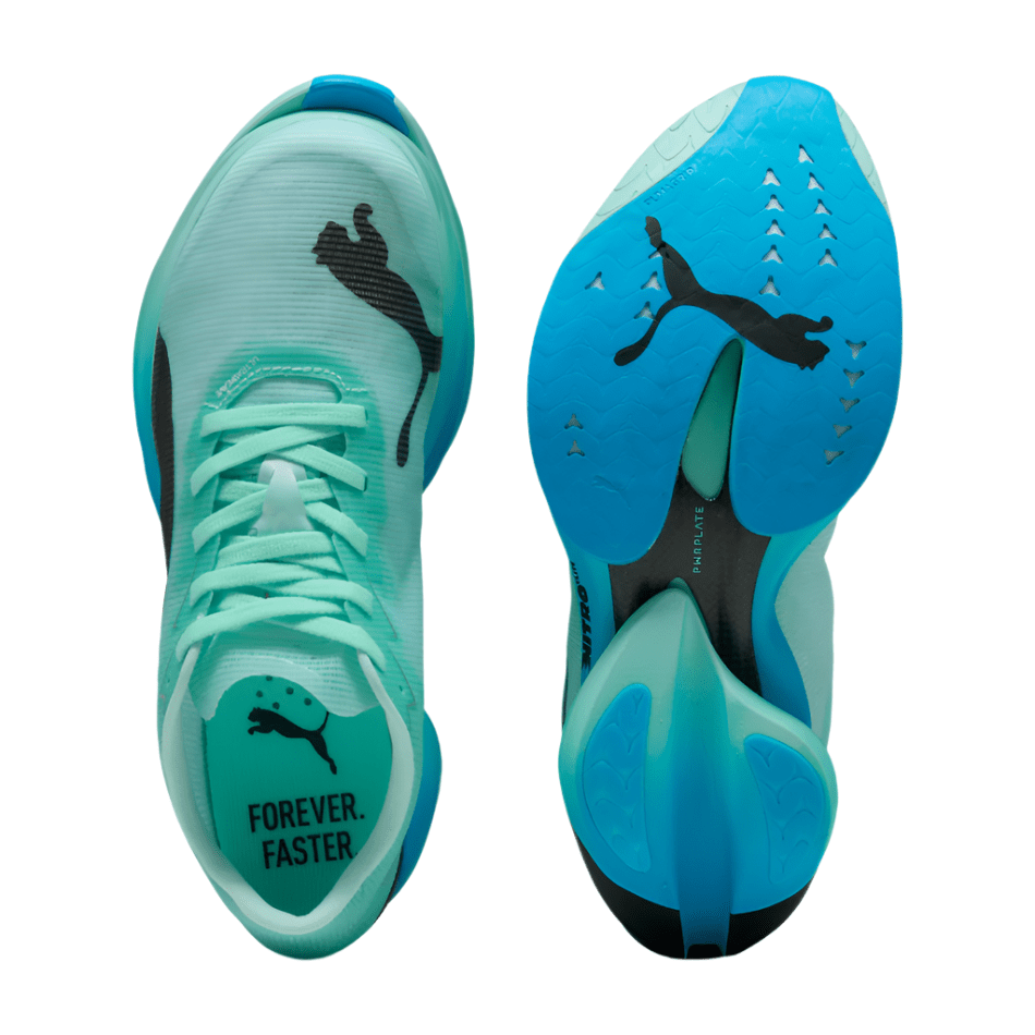 PUMA Shoes Puma Men's Fast-R Nitro Elite 3 Running Shoes in Mint Melt/Speed Blue AW25 - Up and Running