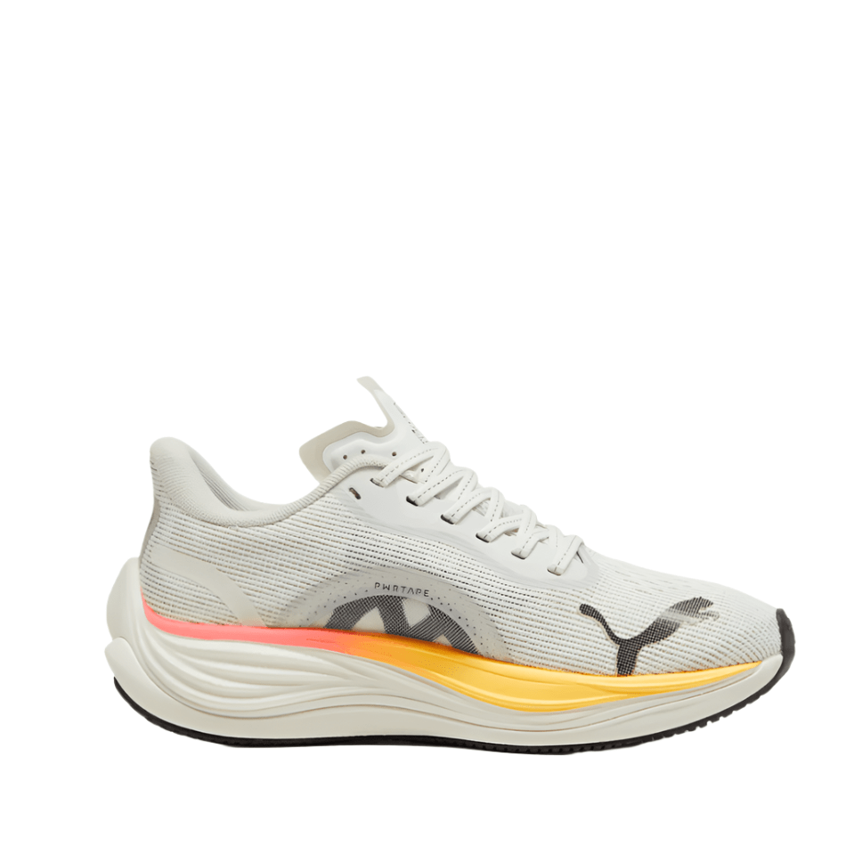 PUMA Shoes Puma Velocity Nitro 3 Women's Running Shoes Vapor Gray Sun Stream-Sunset Glow - AW24 - Up and Running