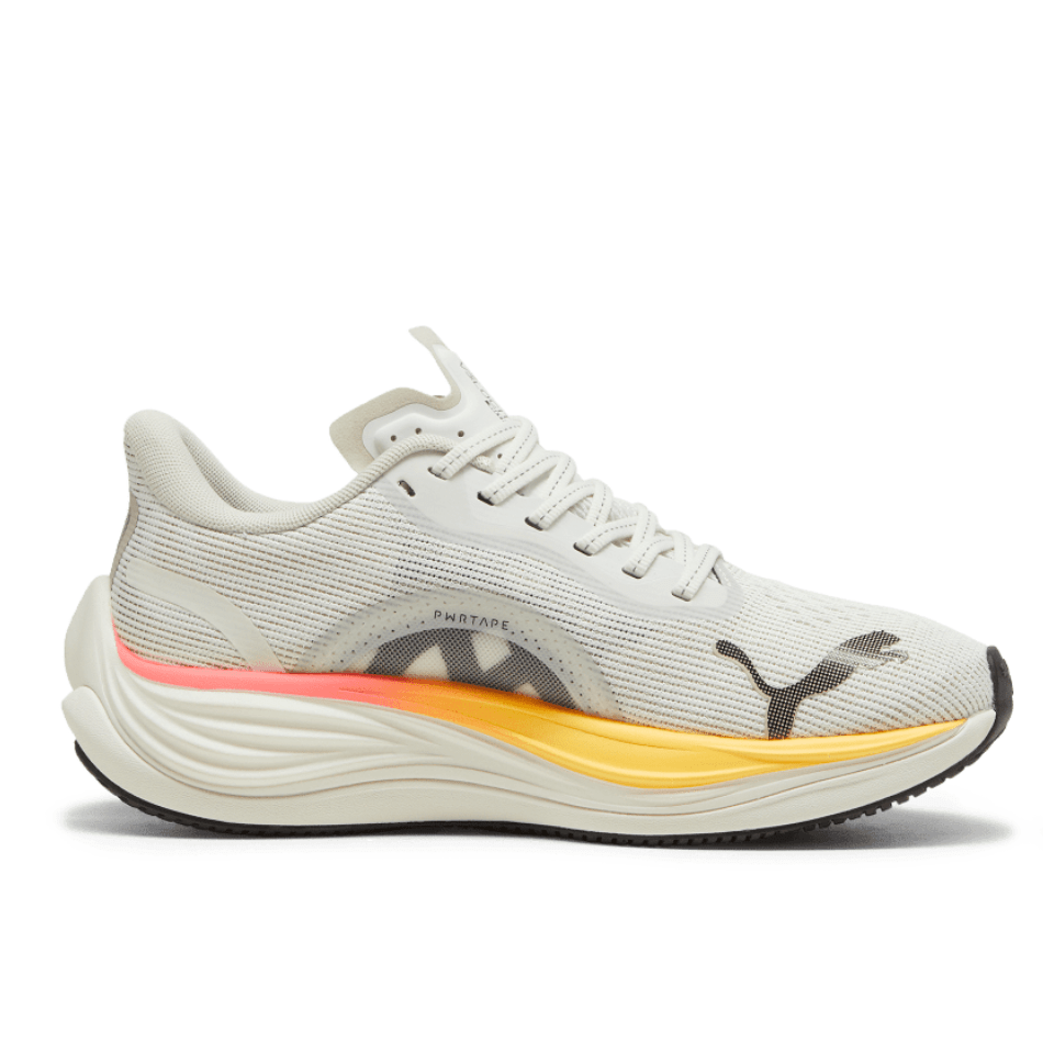 Puma Shoes Puma Velocity Nitro 3 Women's Running Shoes Vapor Gray Sun Stream-Sunset Glow - AW24 - Up and Running