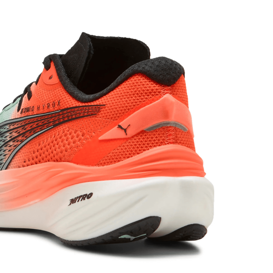 PUMA Shoes Puma Women's Deviate Nitro 3 Hyrox Running Shoes in Mint Melt/Glowing Red AW25 - Up and Running