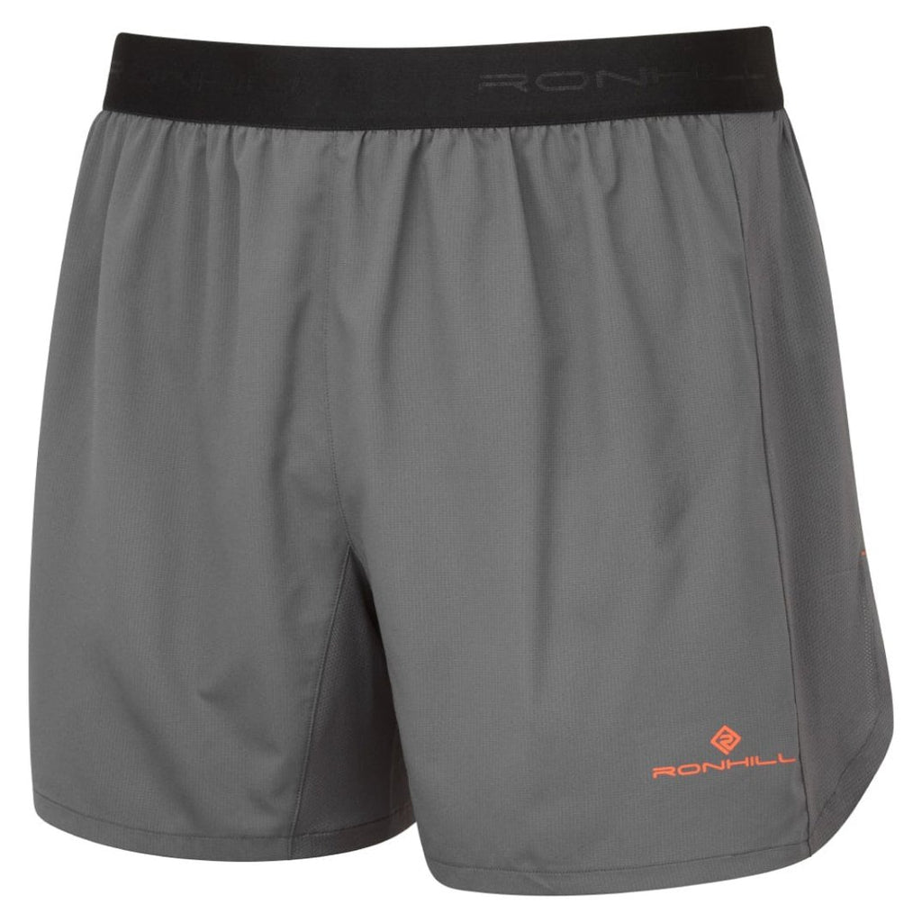 Ronhill Clothing Ronhill Men's Tech 5" Short in Iron/Cardinal Orange AW24 - Up and Running