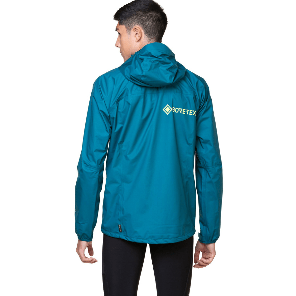 Ronhill Clothing Ronhill Men's Tech Gore-Tex Mercurial Jacket in Deep Teal/Acid AW24 - Up and Running