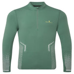 Ronhill Clothing Ronhill Men's Tech Reflect 1/2 Zip Top in Dark Sage/Reflect AW24 - Up and Running