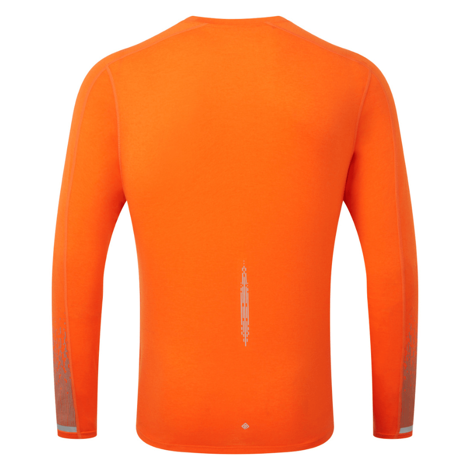 Ronhill Clothing Ronhill Men's Tech Reflect Long Sleeved Tee in Cardinal Orange/Reflect AW24 - Up and Running