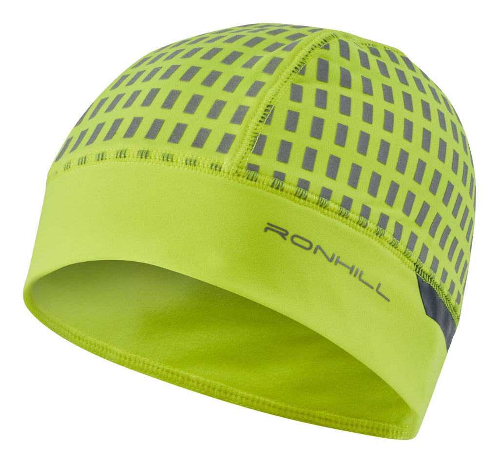 Ronhill Accessories Yellow/charcoal reflect Ronhill Out Afterhours Beanie - Up and Running
