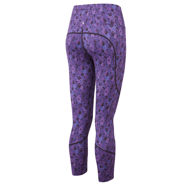 Ronhill Clothing Ronhill Women's Tech Crop Tight in Purple Leopard AW24 - Up and Running