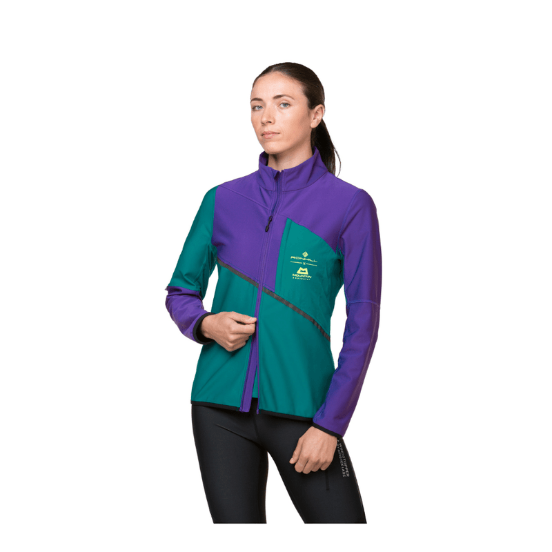 Ronhill Clothing Ronhill Women's Tech Gore-Tex Windstopper Jacket in Marine/Regal Purple AW24 - Up and Running