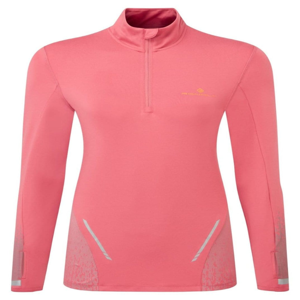 Ronhill Clothing Ronhill Women's Tech Reflect 1/2 Zip Top in Salsa/Reflect AW24 - Up and Running