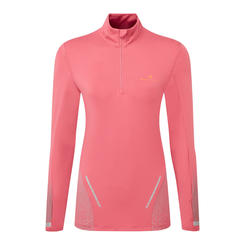 Ronhill Clothing Ronhill Women's Tech Reflect 1/2 Zip Top in Salsa/Reflect AW24 - Up and Running