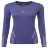 Ronhill Clothing Ronhill Women's Tech Reflect Long Sleeve Tee in Deep Ocean/Reflect AW24 - Up and Running