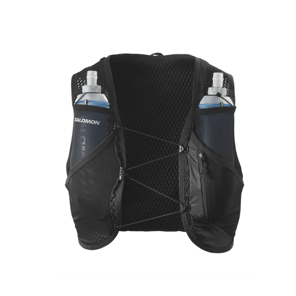 Salomon Unisex Active Skin 8 Running Vest in Black/Metal SS25 – Up