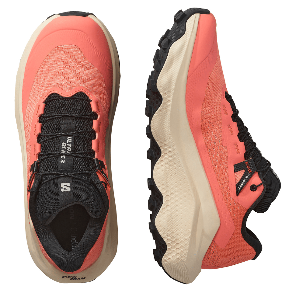 Salomon Shoes Salomon Women's Ultra Glide 3 Trail Running Shoes in Fusion/Coral Tender/Peach Black SS25 - Up and Running