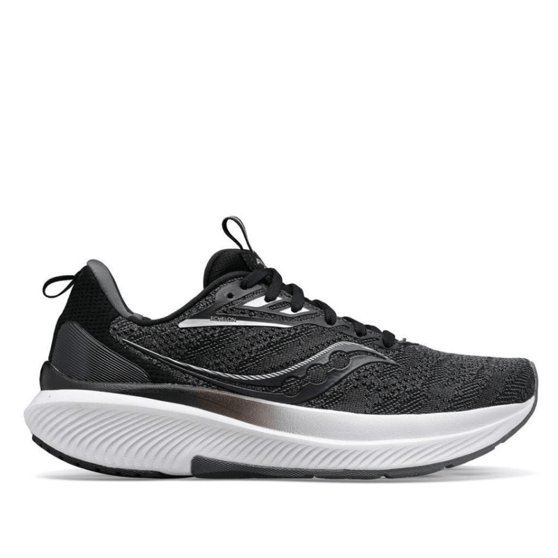 Saucony Shoes Saucony Echelon 9 Women's Running Shoes in Black/White AW23 - Up and Running