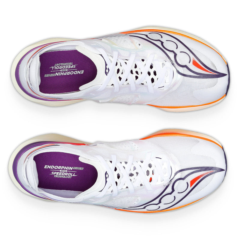 Saucony Shoes Saucony Endorphin Elite Men's Running Shoes White/Vizired - Up and Running