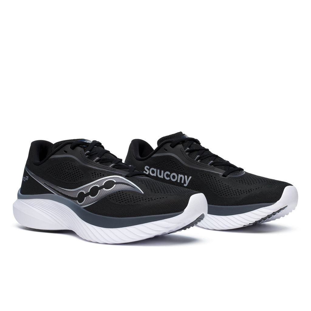 Saucony Shoes Saucony Kinvara 15 Men's Running Shoes Black/White AW24 - Up and Running