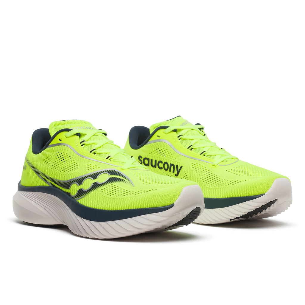 Saucony Shoes Saucony Kinvara 15 Men's Running Shoes Citron/Navy AW24 - Up and Running