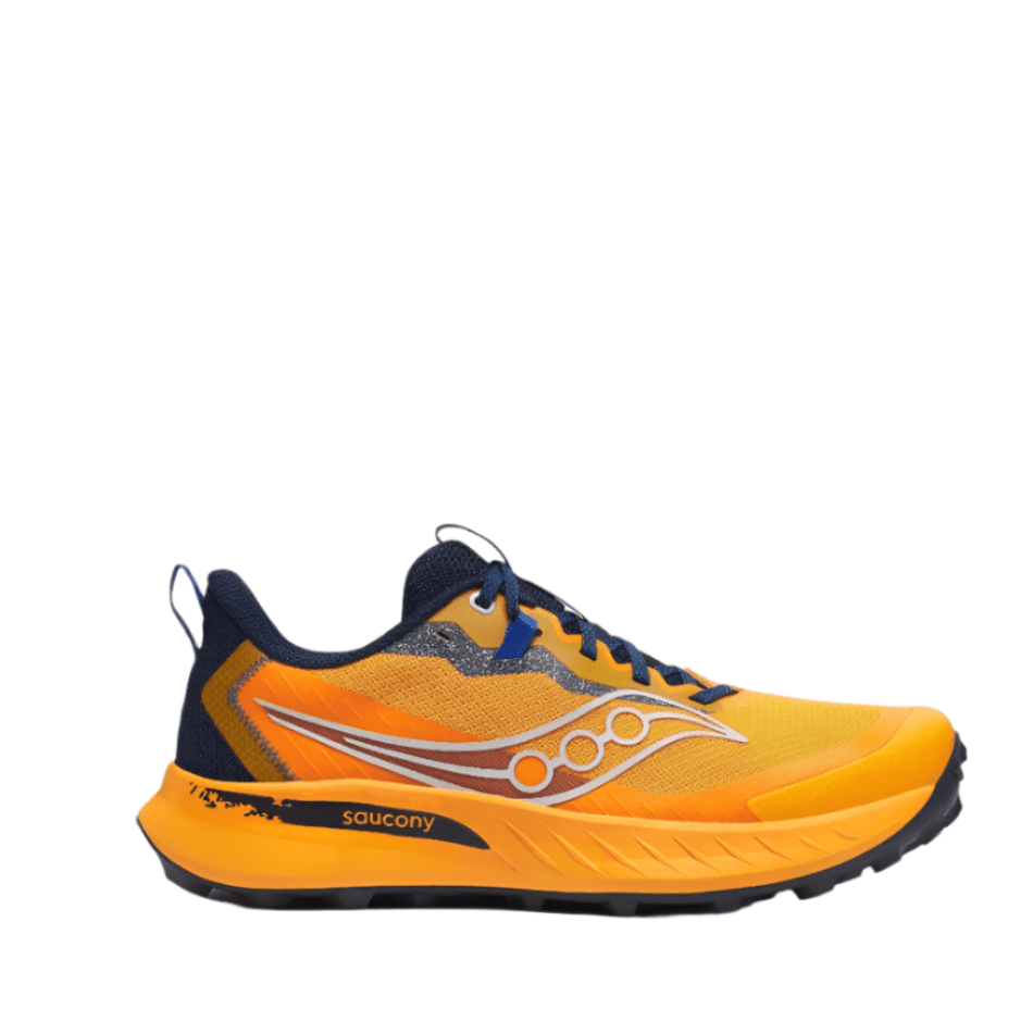 Saucony Shoes Saucony Men's Peregrine 15 Running Shoes in Peel/Navy SS25 - Up and Running