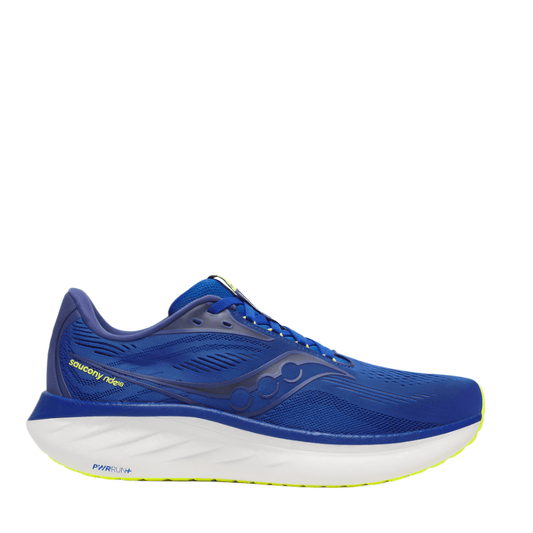 Saucony Shoes Saucony Men's Ride 18 Running Shoes in Lapis/Citron AW25 - Up and Running