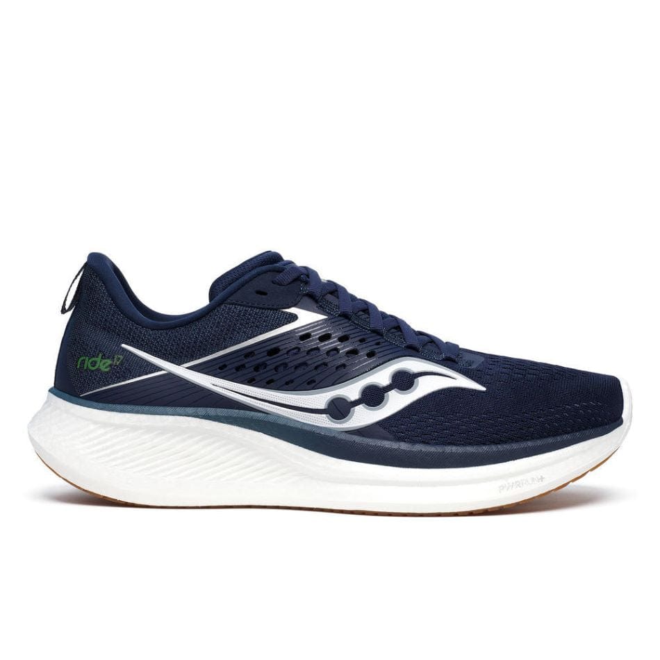 Saucony Footwear Saucony Ride 17 Men's Running Shoes SS24 Navy/Gum - Up and Running