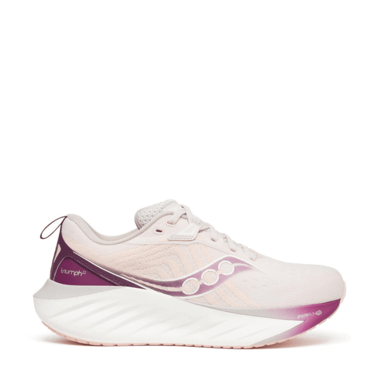 Saucony Shoes Saucony Triumph 22 Women's Running Shoes Moon/Eggplant AW24 - Up and Running