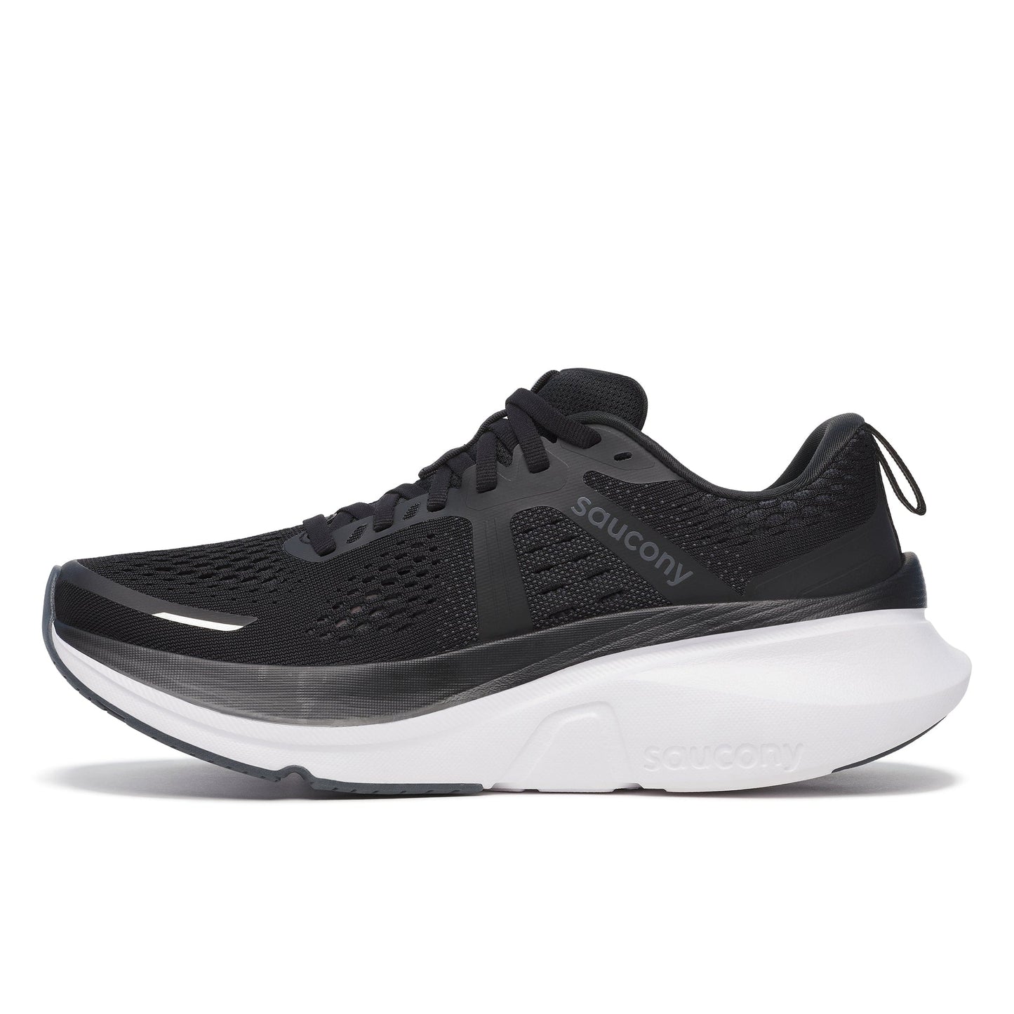 Saucony shoes Saucony Women's Guide 18 Running Shoes in Black/White SS25 - Up and Running