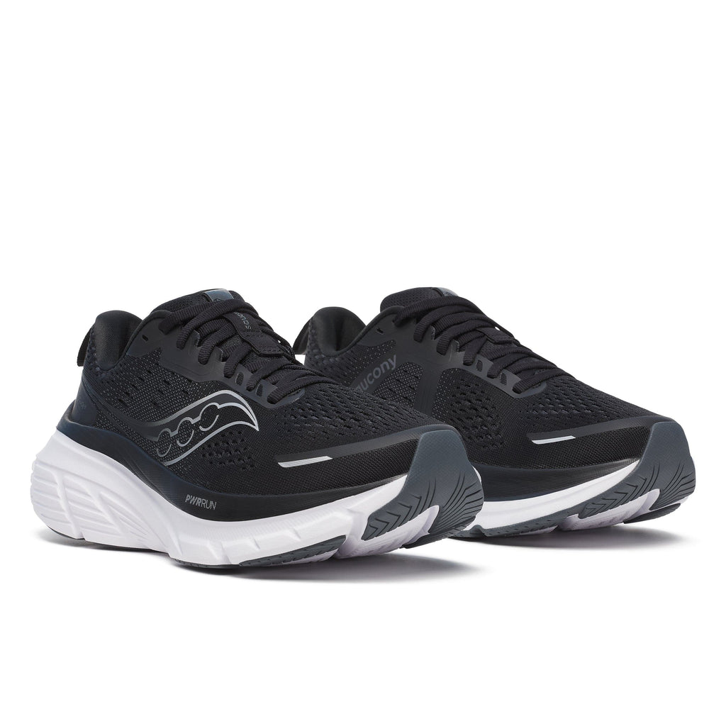 Saucony shoes Saucony Women's Guide 18 Running Shoes in Black/White SS25 - Up and Running