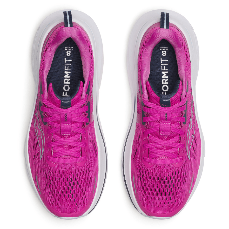 Saucony Shoes Saucony Women's Guide 18 Running Shoes in Fuchsia/Navy SS25 - Up and Running