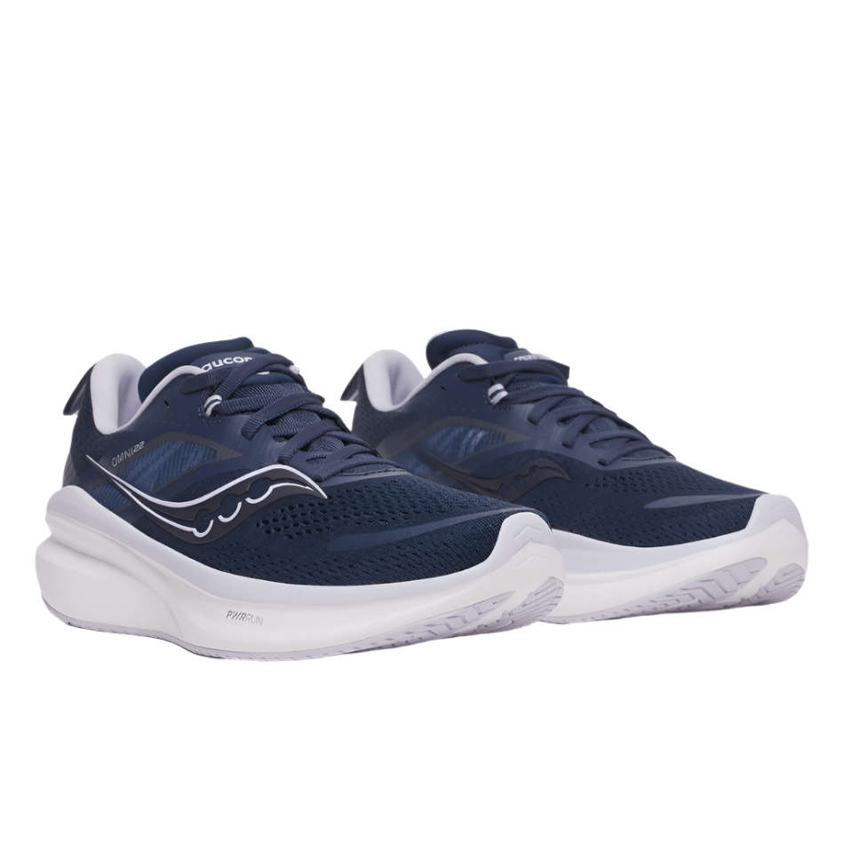 Saucony Shoes Saucony Women's Omni 22 Running Shoes in Navy/Aster AW25 - Up and Running