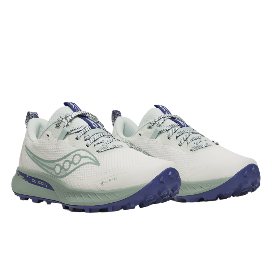 Saucony Shoes Saucony Women's Peregrine 15 GTX Trail Running Shoes in Quartz/Mist AW25 - Up and Running