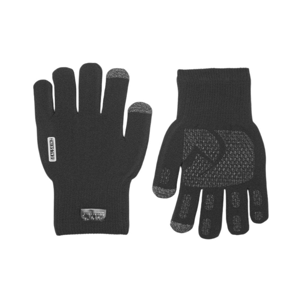 Sealskinz Accessories Sealskinz Waterproof Anmer All Weather Ultra Grip Knitted Glove in Black AW24 - Up and Running