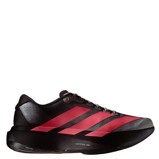 adidas Men's adizero Evo SL Running Shoes in Core Black/Solar Turbo/Light Onix AW26