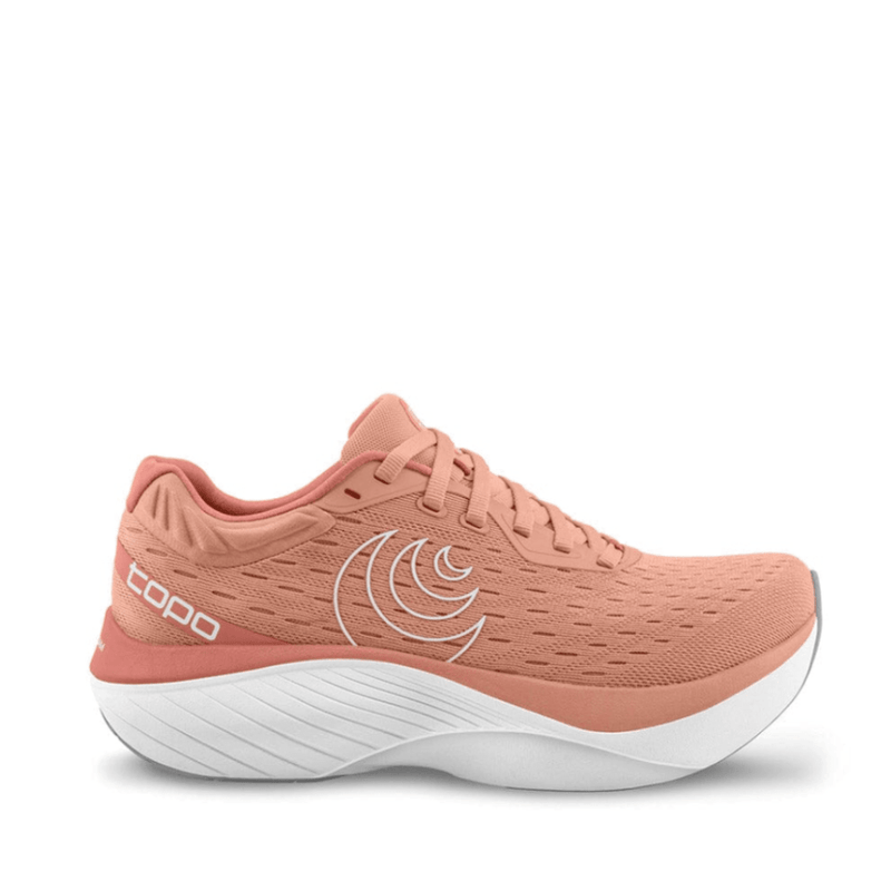 Topos Shoes Topo Women's Atmos Running Shoes Dusty Rose/White AW24 - Up and Running