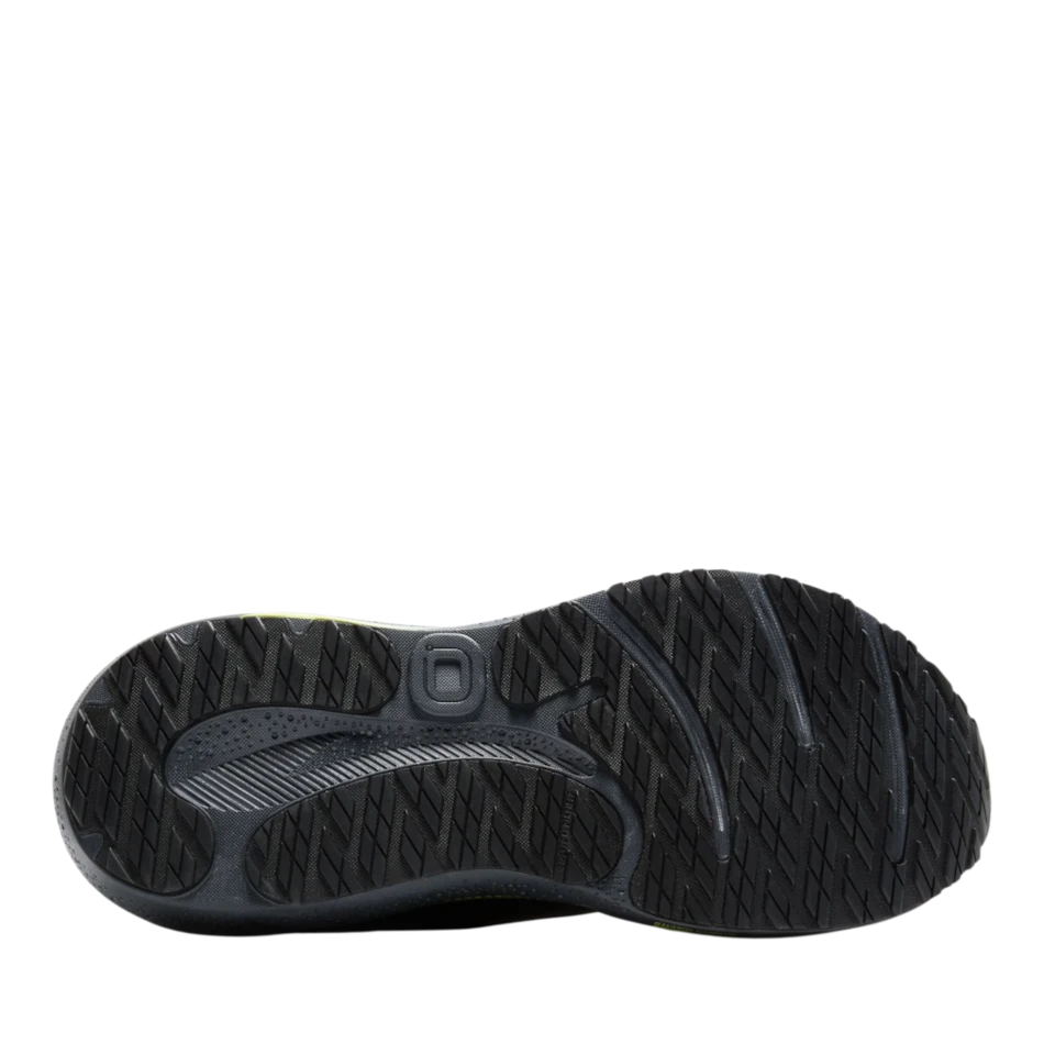 Up & Running Brooks Adrenaline GTS 24 running shoe black rubber outsole with textured grip pattern