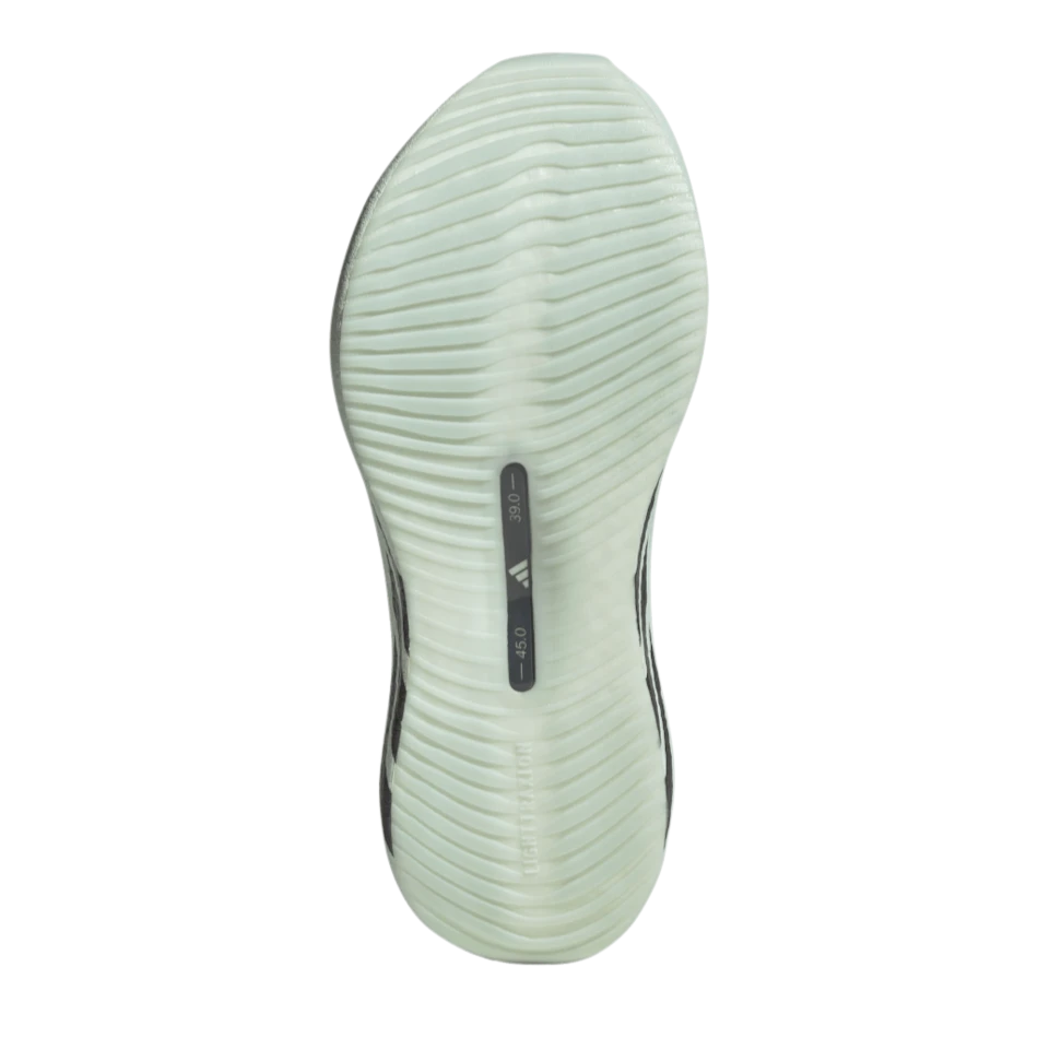 Up & Running adidas Women's Hyperboost Edge running shoe outsole in vapor green with LIGHTTRAXION grip pattern
