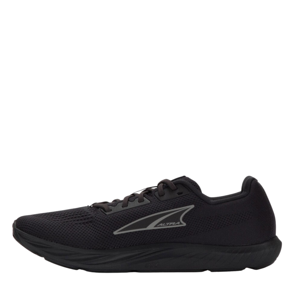 Up & Running Altra Men's Escalante 4 running shoe in black with engineered knit upper and responsive EGO foam midsole