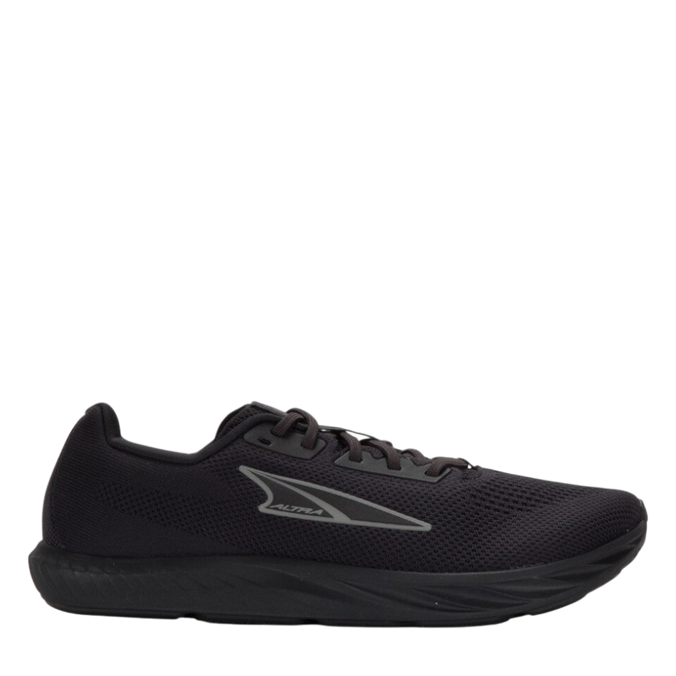 Up & Running Altra Men's Escalante 4 running shoes in black with an engineered knit upper and zero drop design.