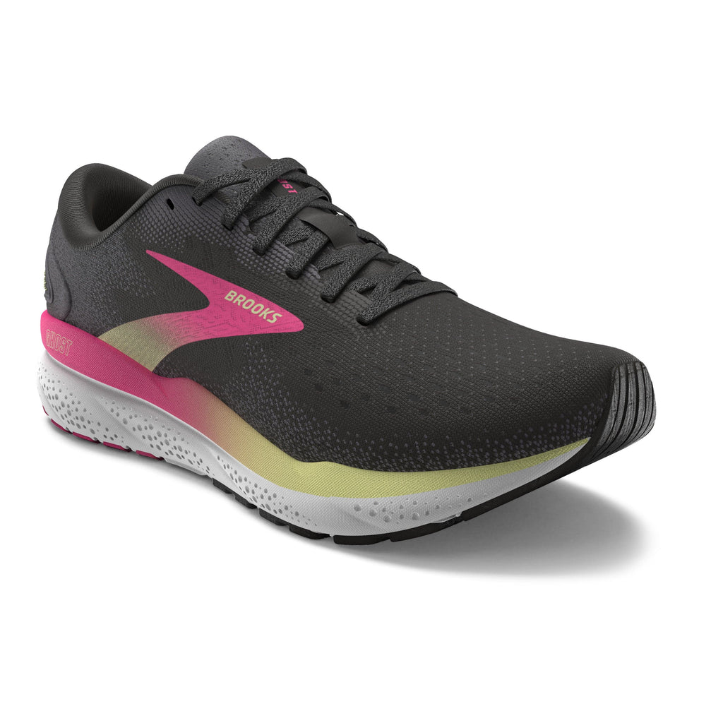 Brooks Footwear Women's Brooks Ghost 16 - AW24 - Black/Pink/Yellow - Up and Running
