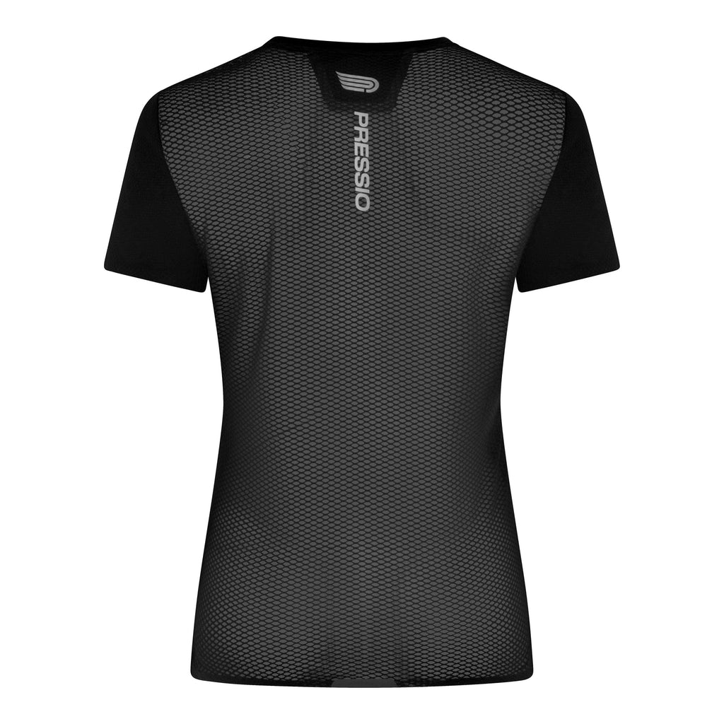 Pressio Clothing Women's Pressio Elite Short Sleeve Top - Black SS24 - Up and Running