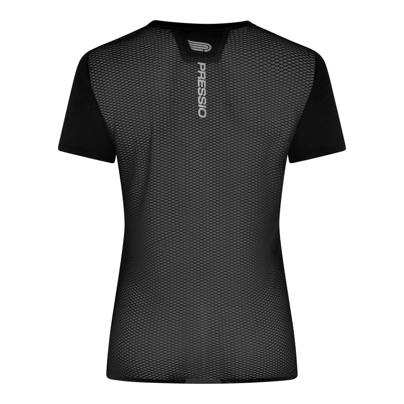 Pressio Clothing Women's Pressio Elite Short Sleeve Top - Black SS24 - Up and Running