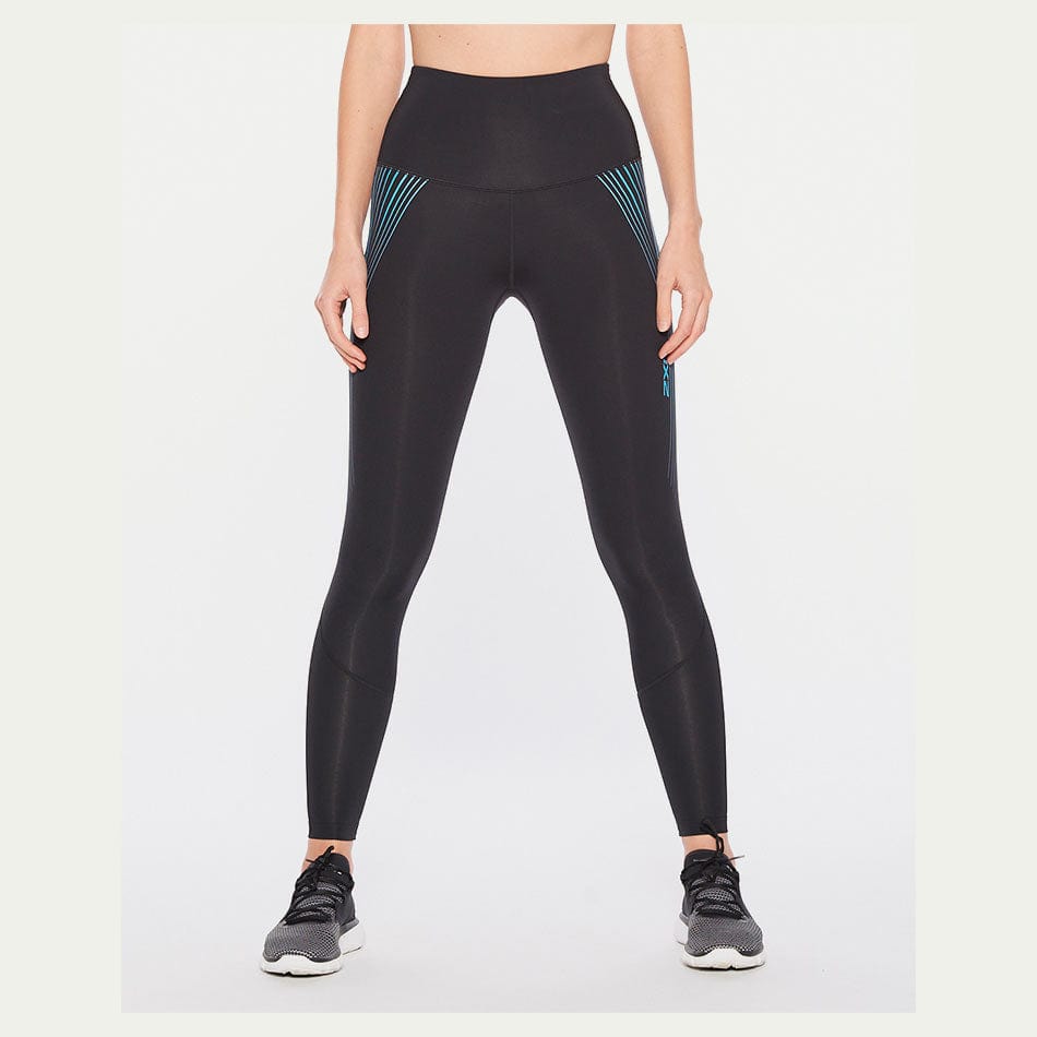 2XU Clothing XS 2XU Women's Hi Rise Compression Tights Black AW20 - Up and Running