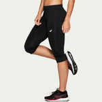 ASICS Clothing Asics Women's Silver Knee Tight Black AW20 - Up and Running