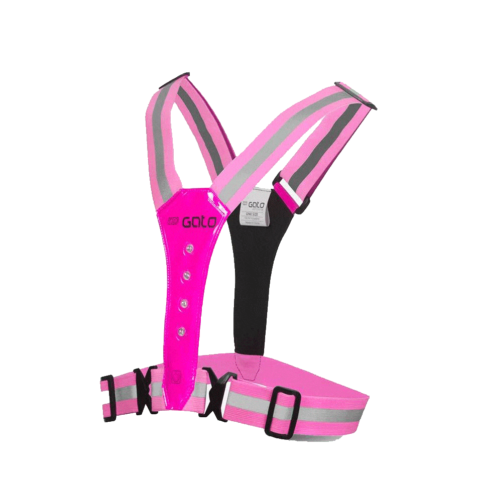Gato Accessories Gato LED Safer Sport Vest Pink (USB Rechargeable) - Up and Running