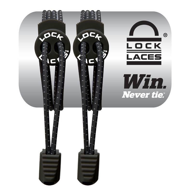 Lock Laces Accessories Lock Laces Black - Up and Running