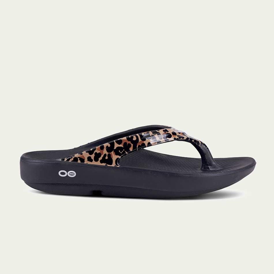 Oofos Shoes Oofos Ladies OOlala Leopard - Up and Running